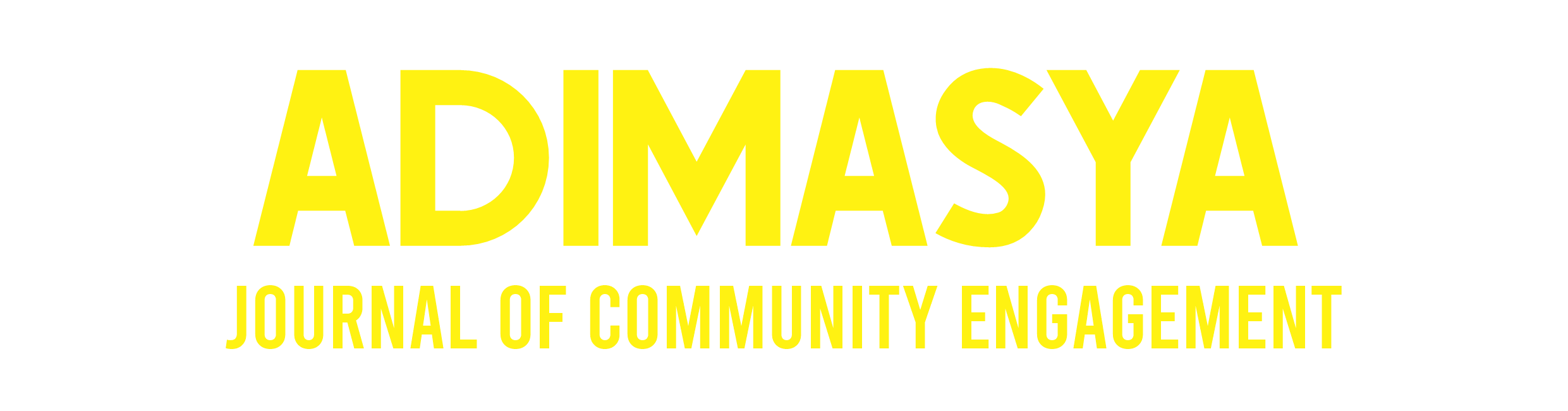 Adimasya : Journal of Community Engagement